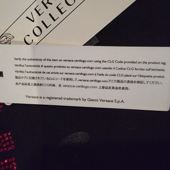 Versace Collection Women's Black & Red Barocco Sleeveless Midi Dress SZ … - Picture 10 of 11